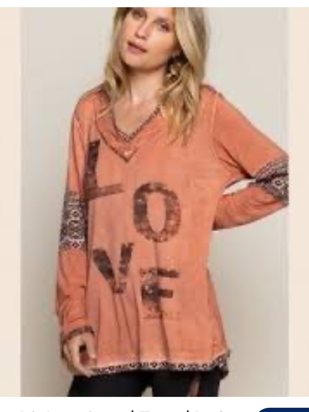 NWOT POL AZTEC INSPIRED V NECK